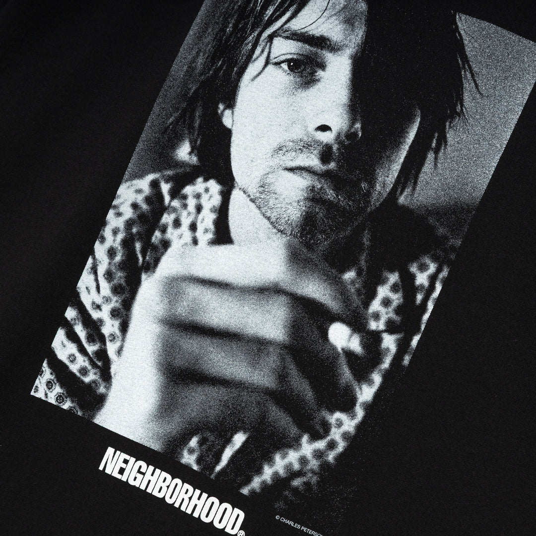 NEIGHBORHOOD NH CHARLES PETERSON 黒 M. NH X CHARLES PETERSON . TEE SS-2