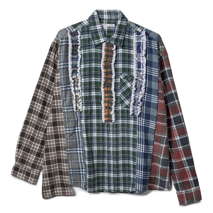 5 Cuts Frill Flannel L/S Shirt | Assorted