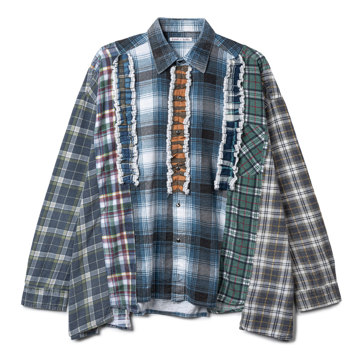 5 Cuts Frill Flannel L/S Shirt | Assorted