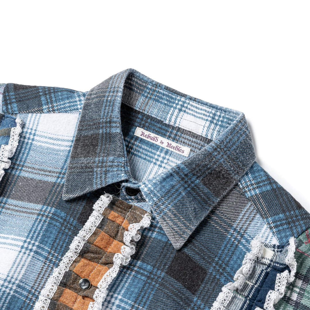 5 Cuts Frill Flannel L/S Shirt | Assorted