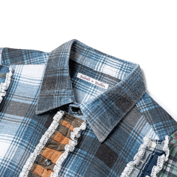 5 Cuts Frill Flannel L/S Shirt | Assorted
