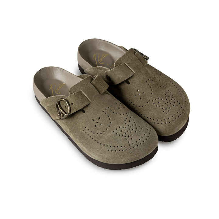 Clog Sandal | Suede Taupe