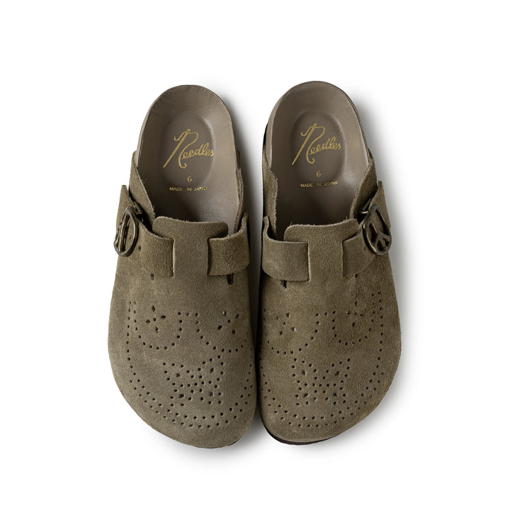 Clog Sandal | Suede Taupe