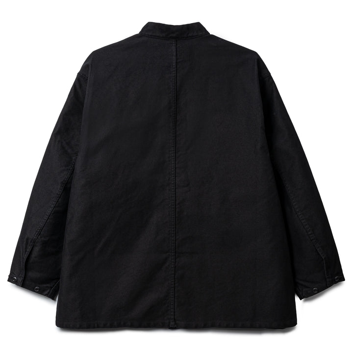 Moleskin Stand Collar Coverall | Black