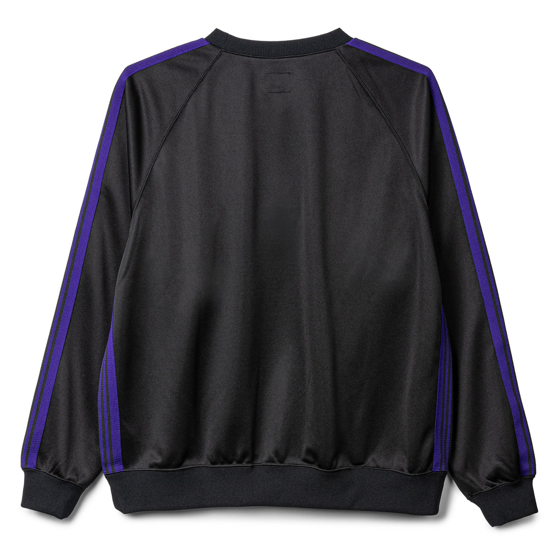 Poly Smooth Track Crewneck Shirt | Black
