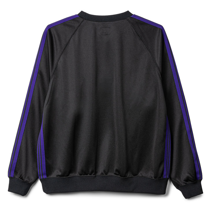 Poly Smooth Track Crewneck Shirt | Black