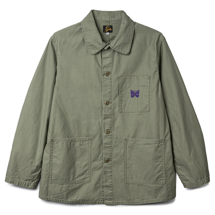 Reversed Sateen Coverall | Olive