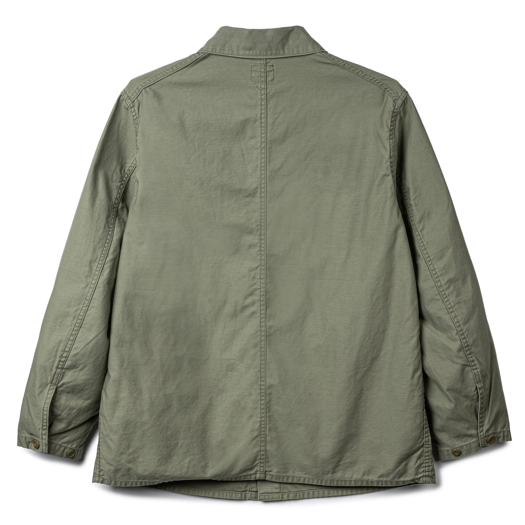 Reversed Sateen Coverall | Olive