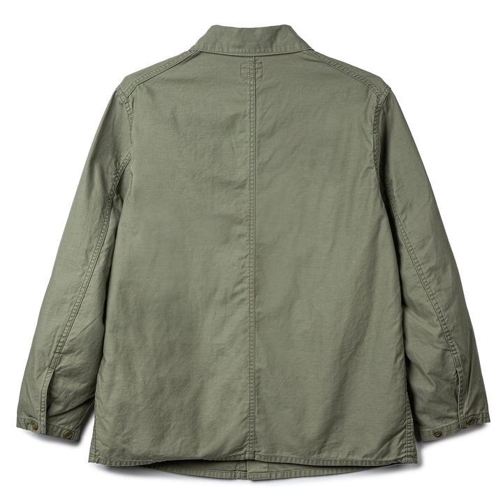 Reversed Sateen Coverall | Olive