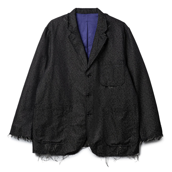 Ring Knot Jq. Raw Edge Jacket | Black