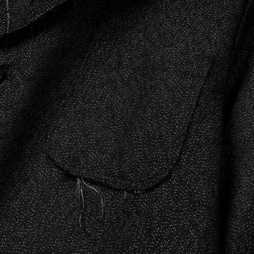 Ring Knot Jq. Raw Edge Jacket | Black