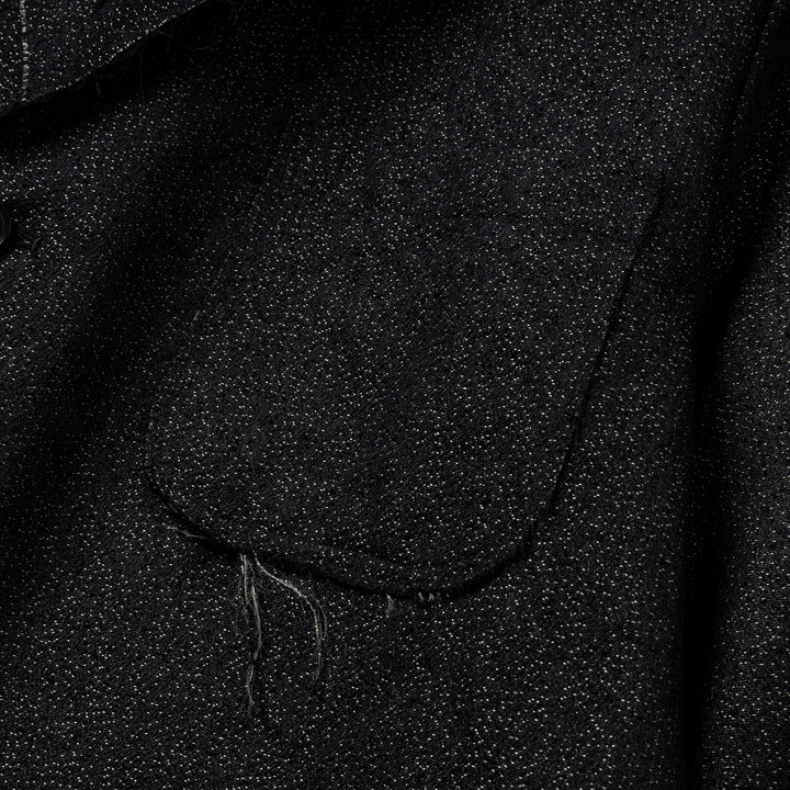 Ring Knot Jq. Raw Edge Jacket | Black