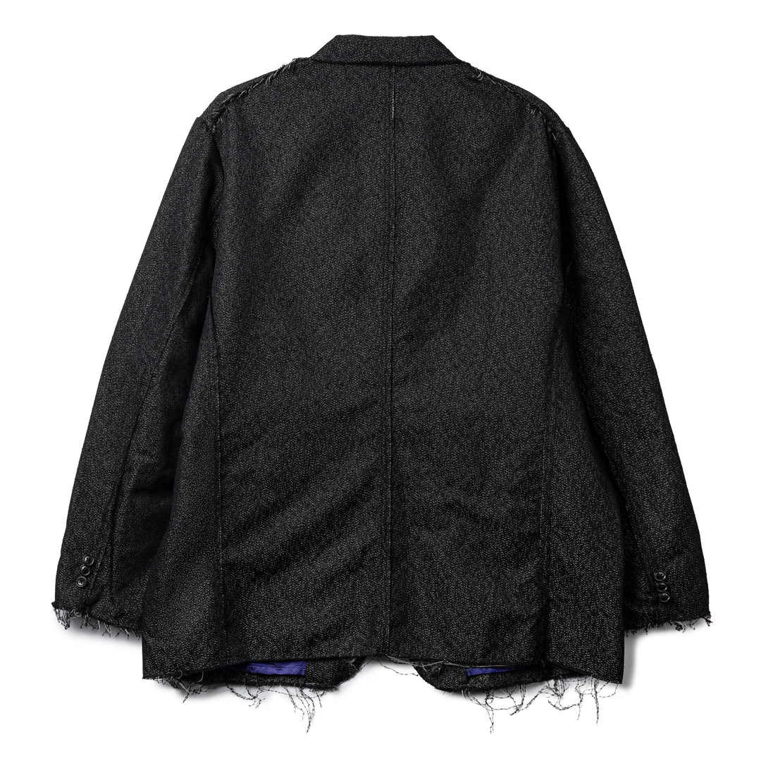 Ring Knot Jq. Raw Edge Jacket | Black
