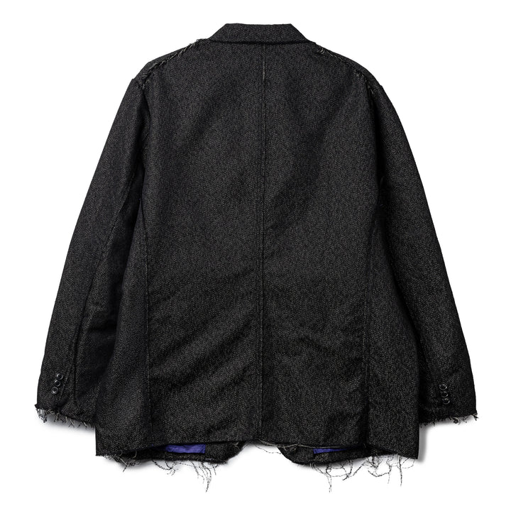 Ring Knot Jq. Raw Edge Jacket | Black