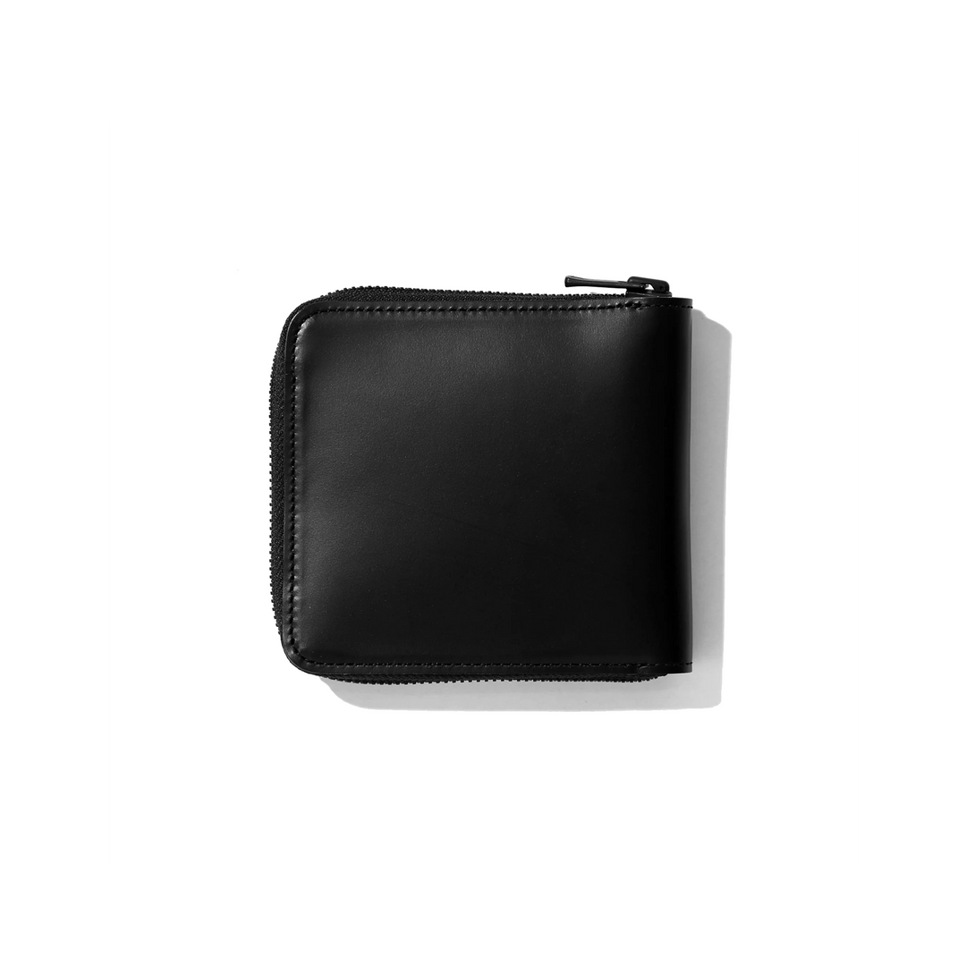 Steer Leather Single Wallet | Black