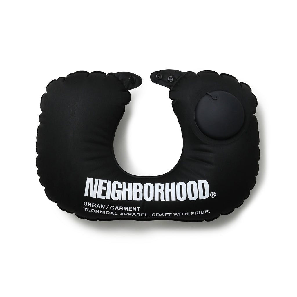 快適グッズ・旅行小物 NEIGHBORHOOD LOGO NECK PILLOW Neighborhood Air Neck Pillow | Black