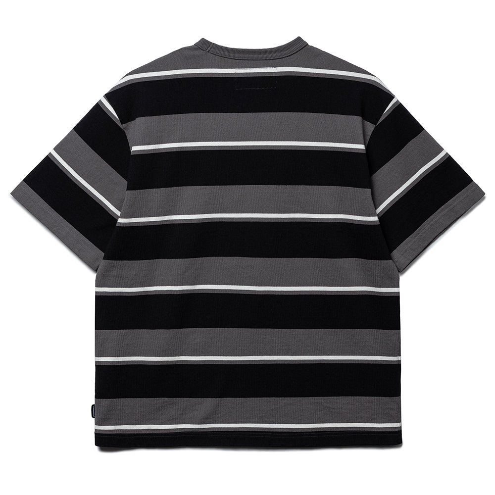 Border SS Crew Neck | Gray