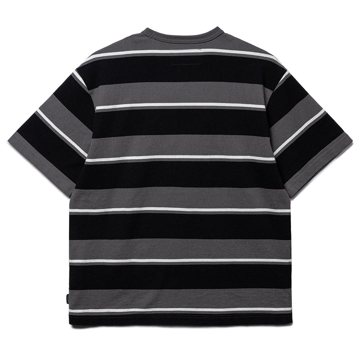 Border SS Crew Neck | Gray