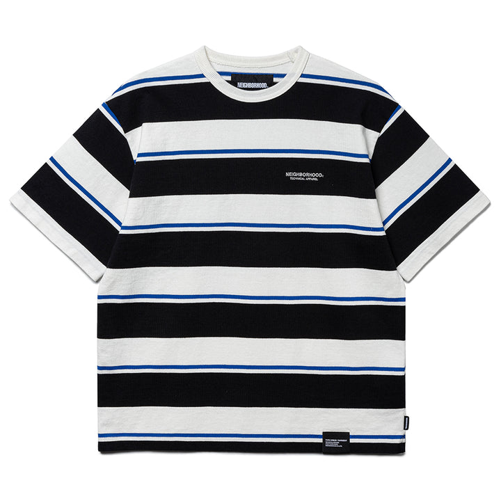 Border SS Crew Neck | White