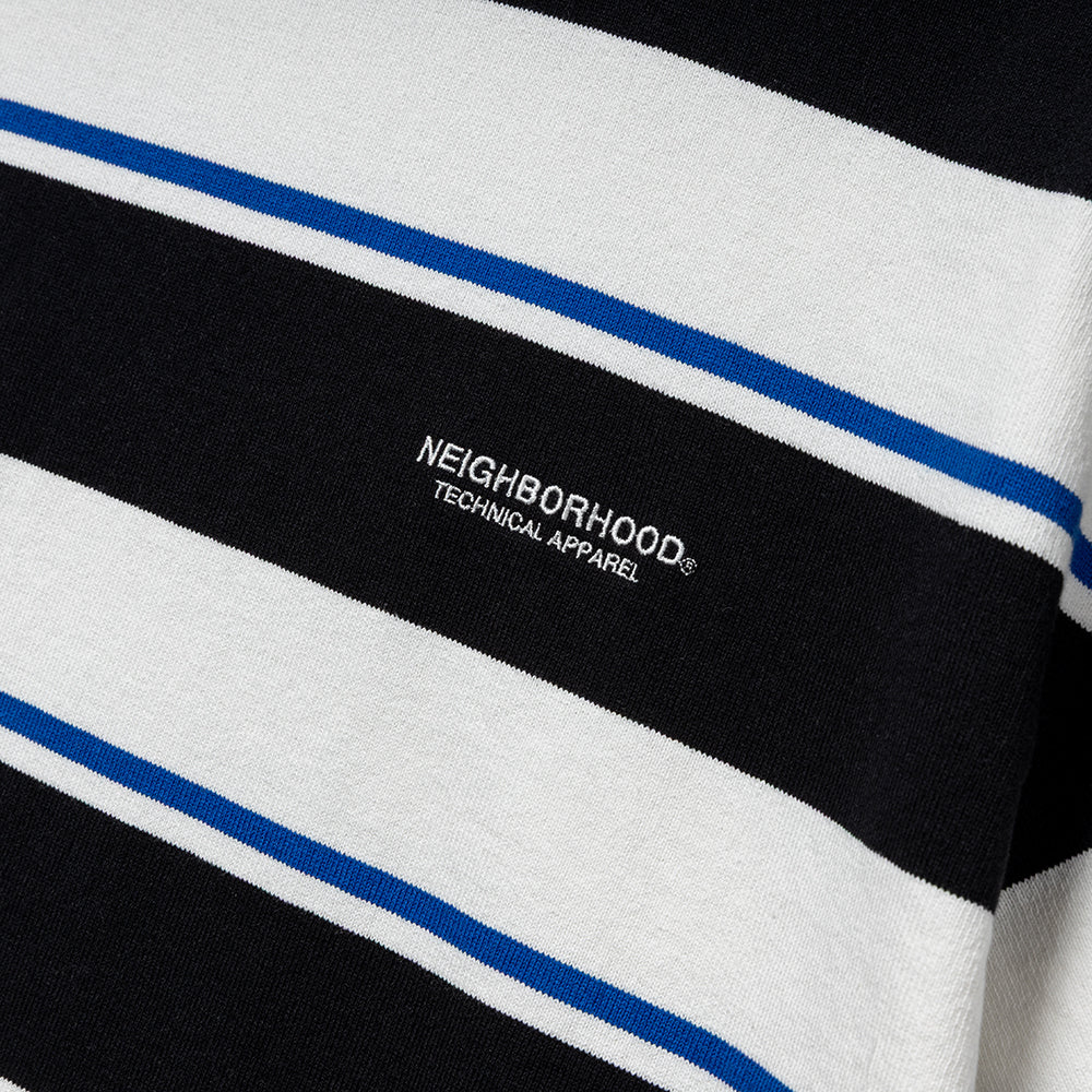 Border SS Crew Neck | White