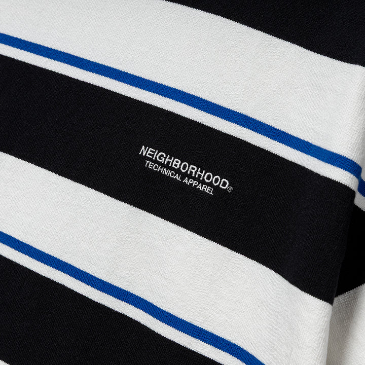 Border SS Crew Neck | White