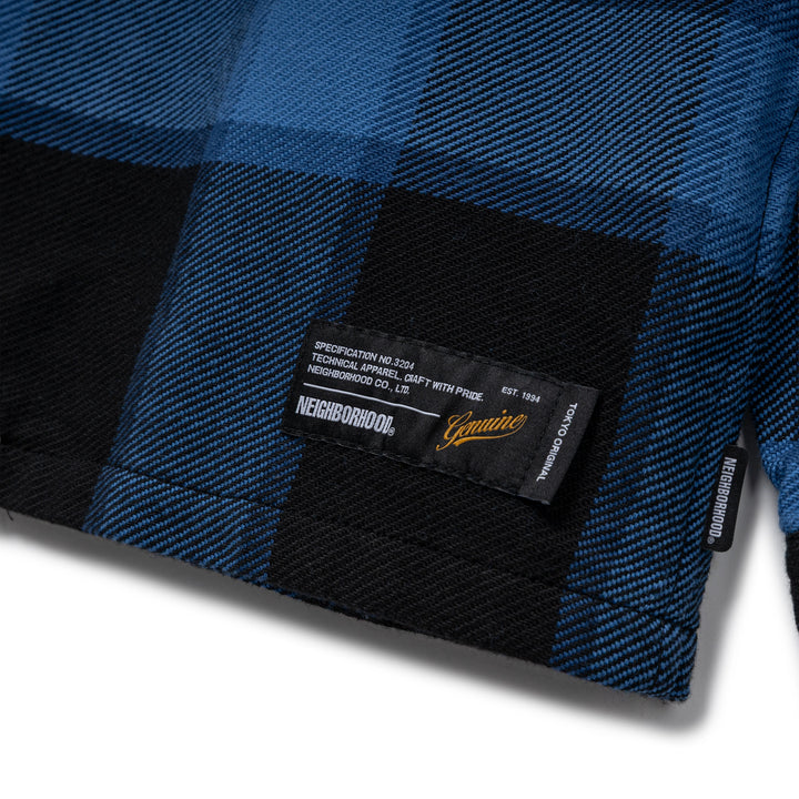 Buffalo LS Check Shirt | Blue