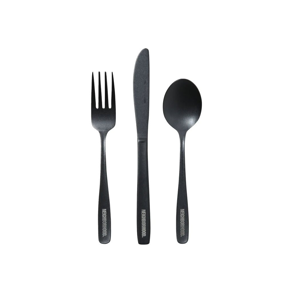 小物 NEIGHBORHOOD CI CUTLERY SET Neighborhood CI Cutlery Set | Black