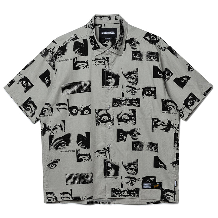 Eyes Pattern Shirt | Gray