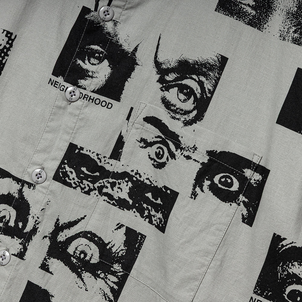 Eyes Pattern Shirt | Gray