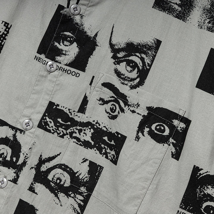 Eyes Pattern Shirt | Gray
