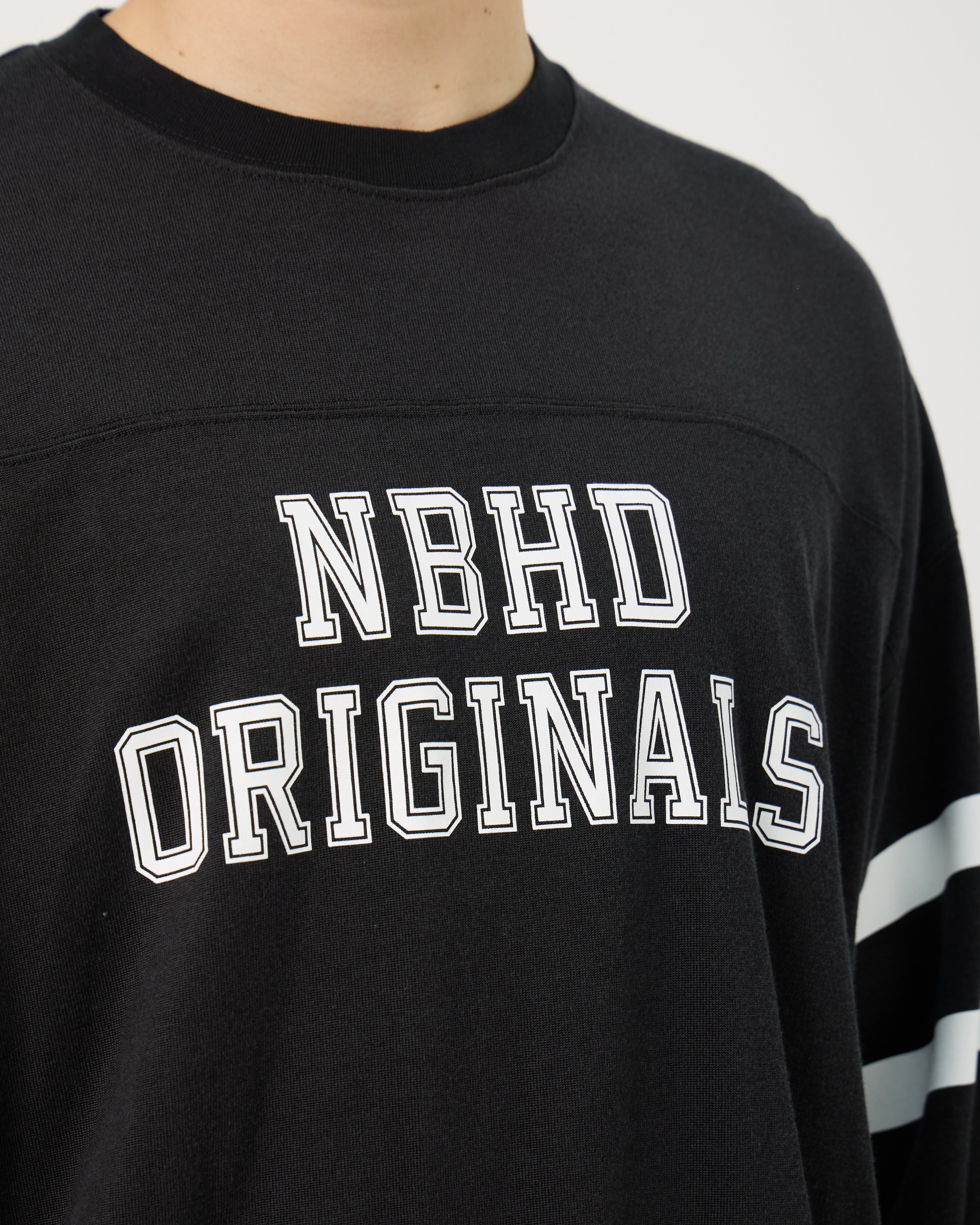 Neighborhood Football L/S Tee | Black