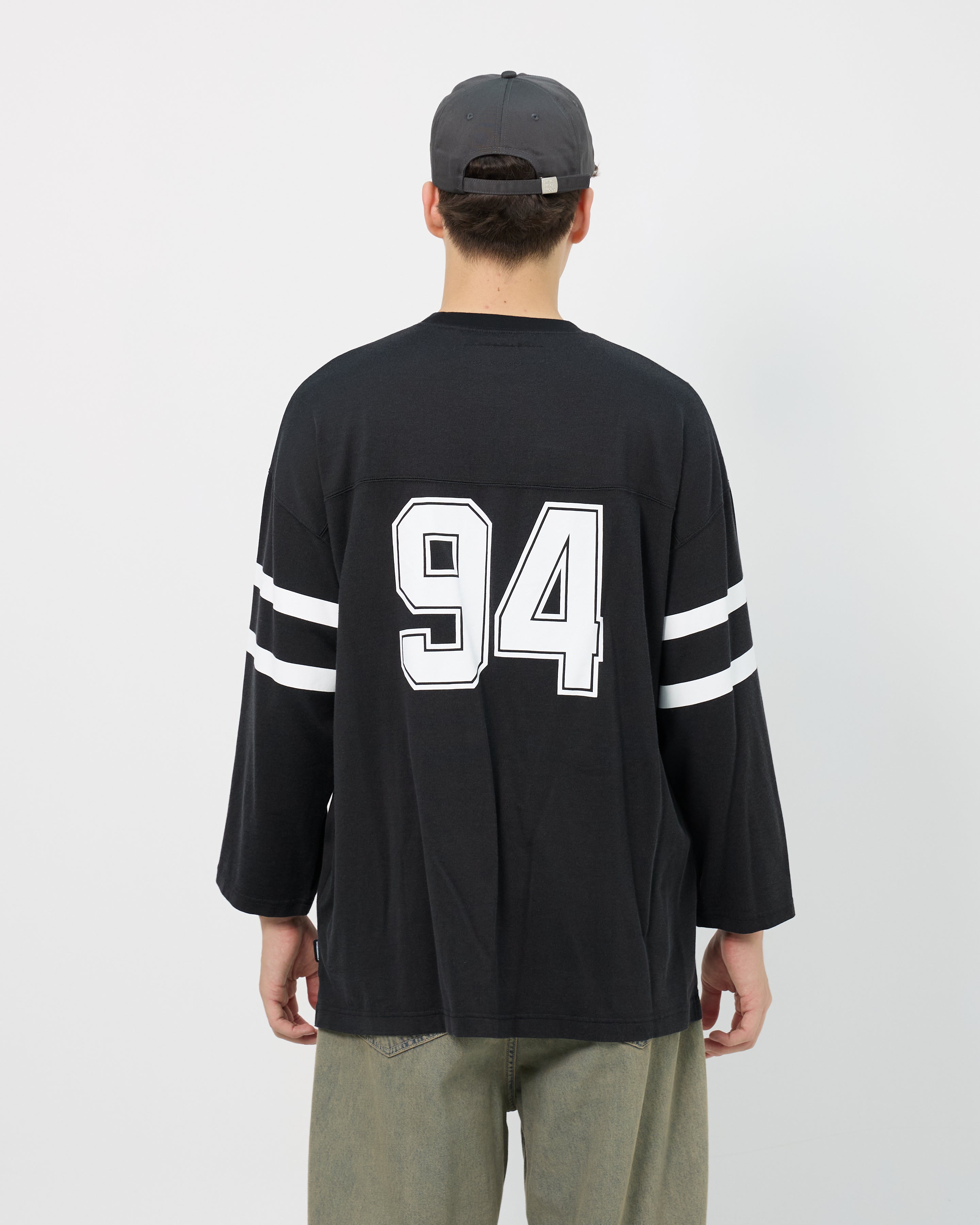 Neighborhood Football L/S Tee | Black