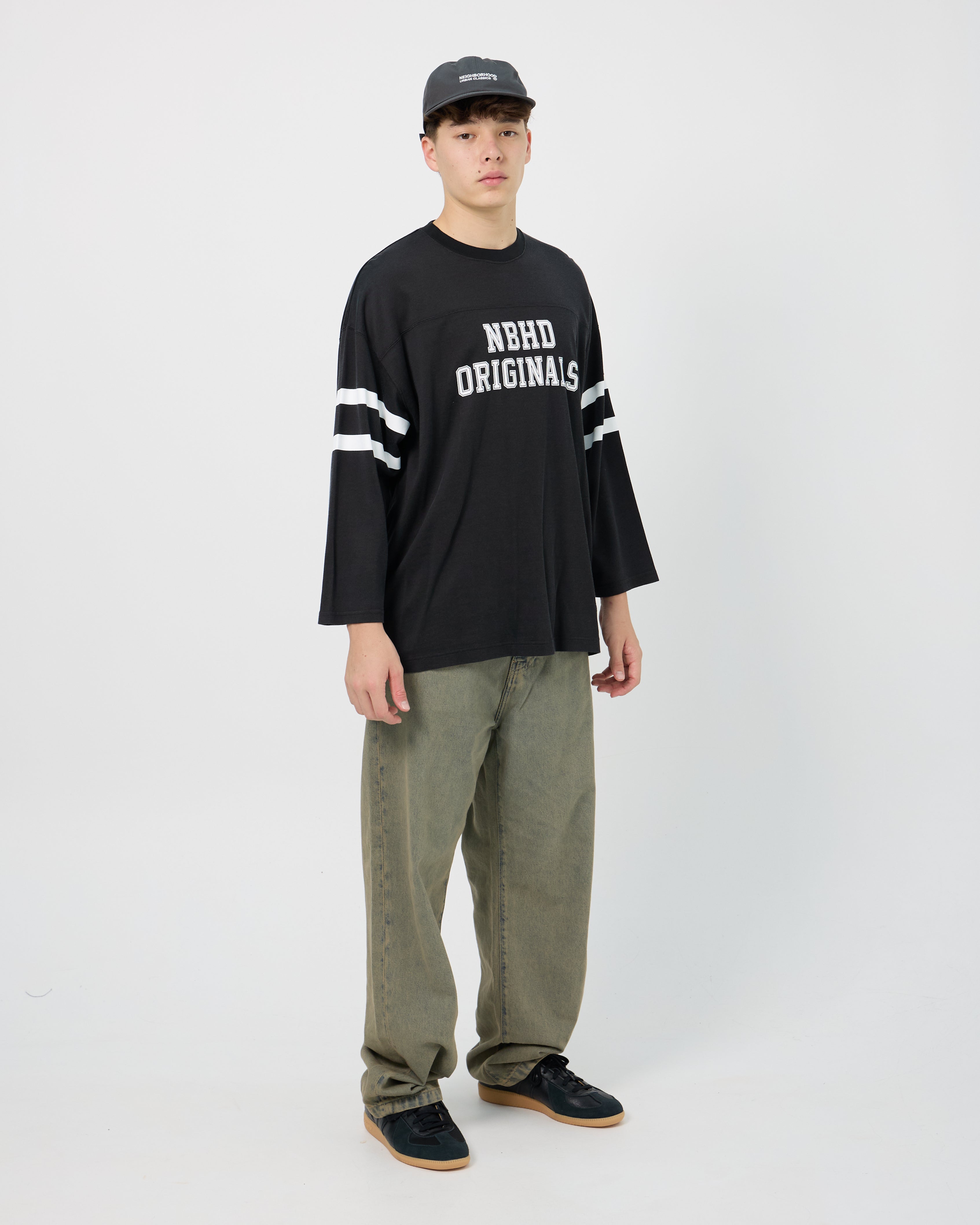 Neighborhood Football L/S Tee | Black