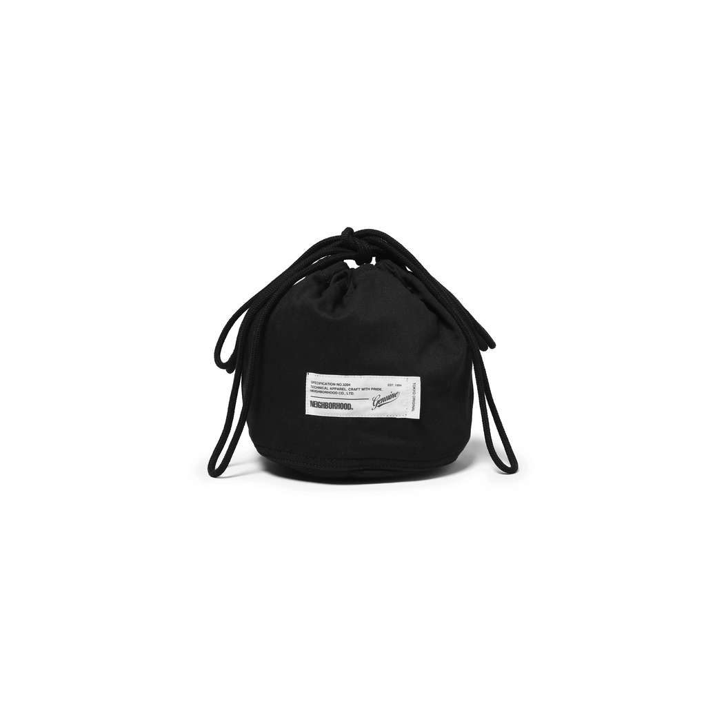 Neighborhood HBT Drawstring Bag | Black