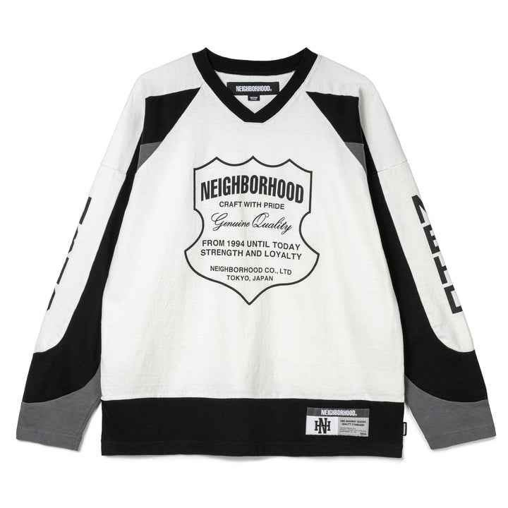 Hockey L/S Tee | White