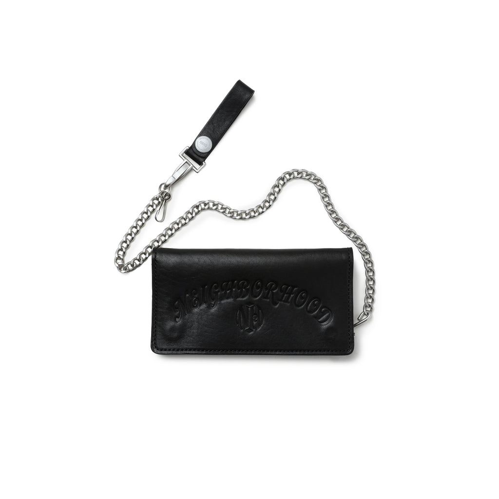 Neighborhood Leather Trucker Wallet | Black Neighborhood Leather Trucker Wallet | Black