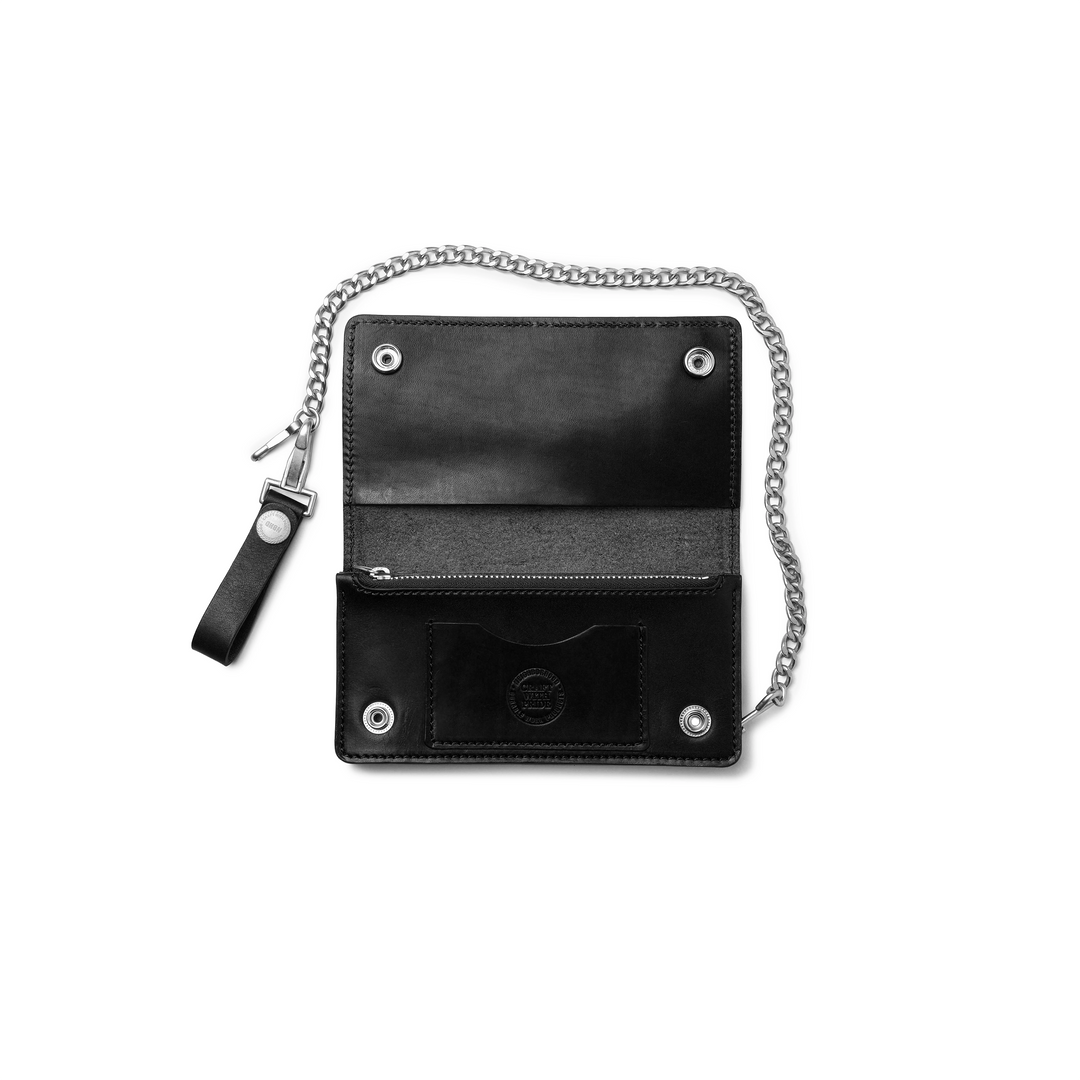 Leather Trucker Wallet | Black
