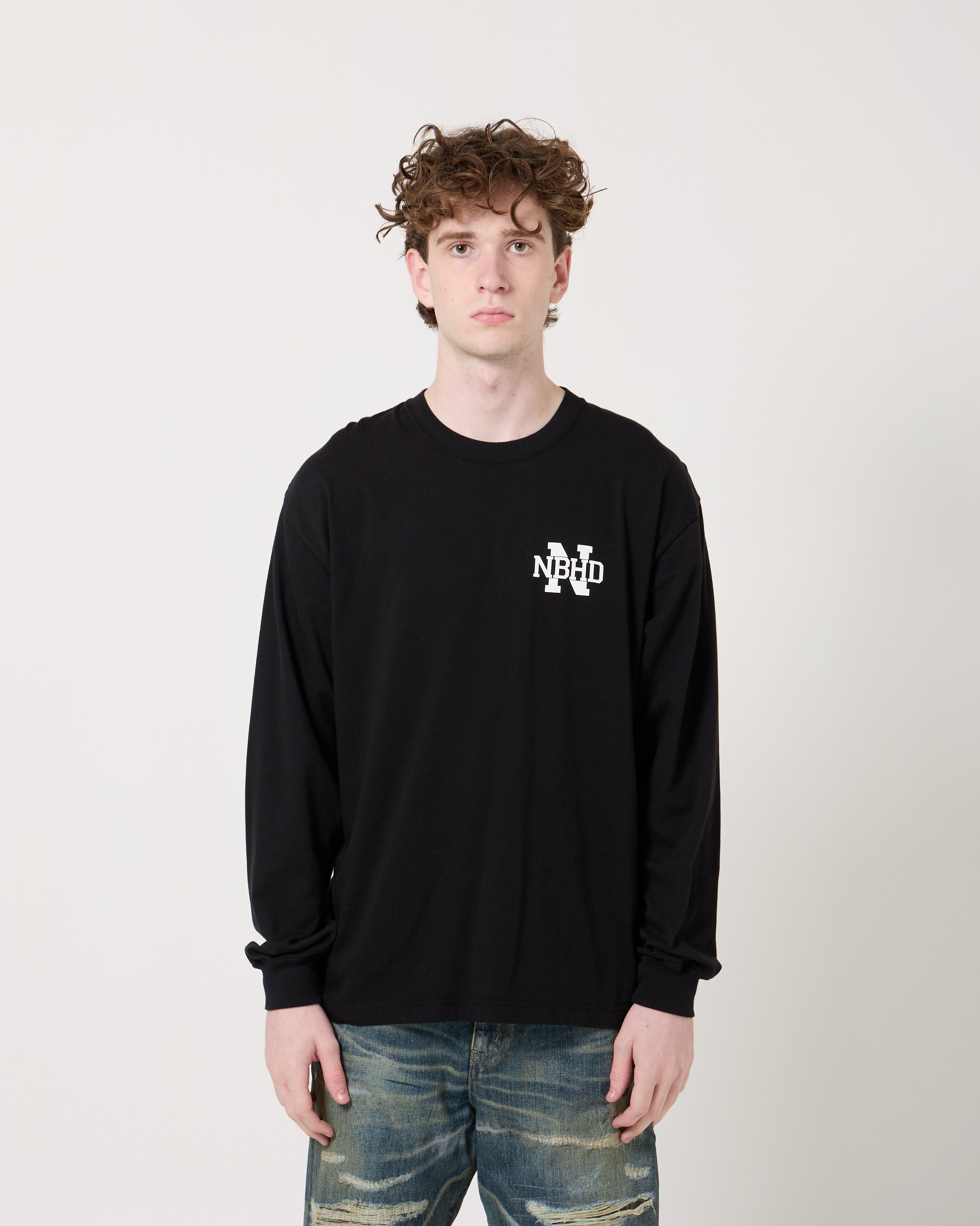 トップス NEIGHBORHOOD NH . TEE LS-12 Neighborhood NH . LS-12 Tee | Black