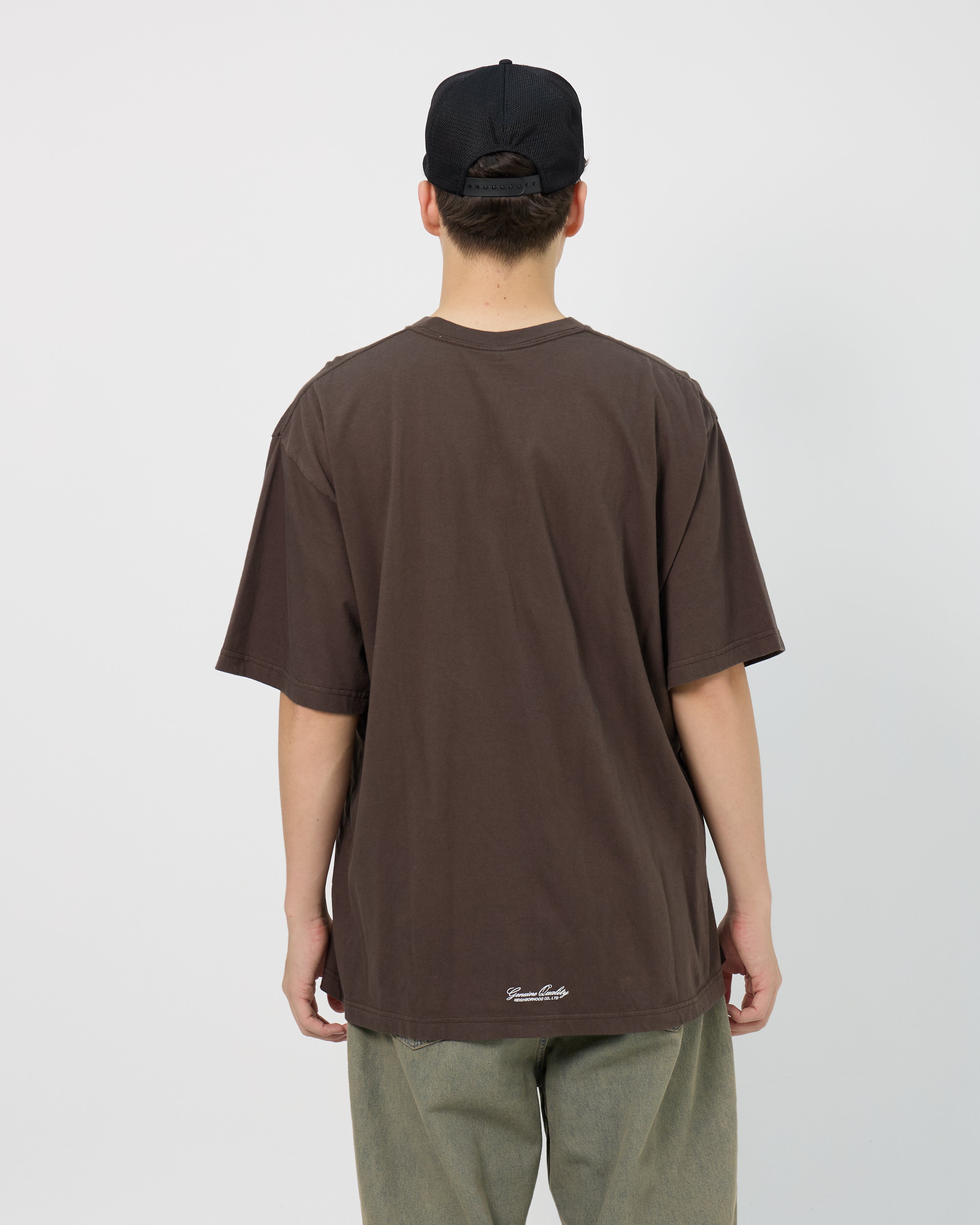 25AW NEIGHBORHOOD NH . TEE SS-1 茶26SS Neighborhood NH . SS-1 Tee | Brown