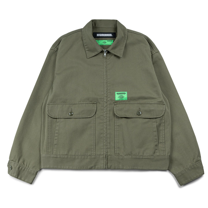 NH. X Dickies. Zip Work Jacket | Olive Drab