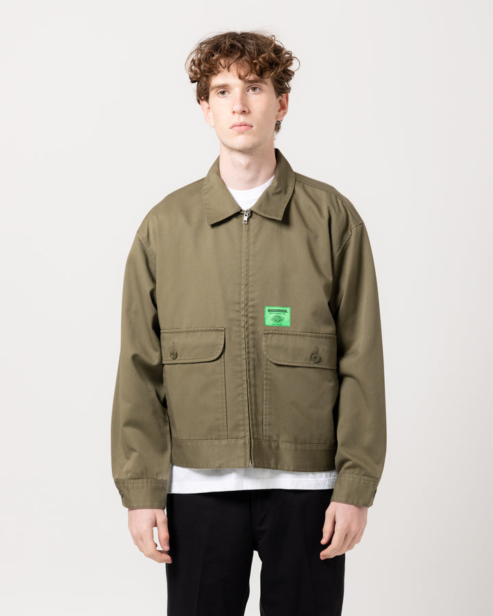 NH. X Dickies. Zip Work Jacket | Olive Drab