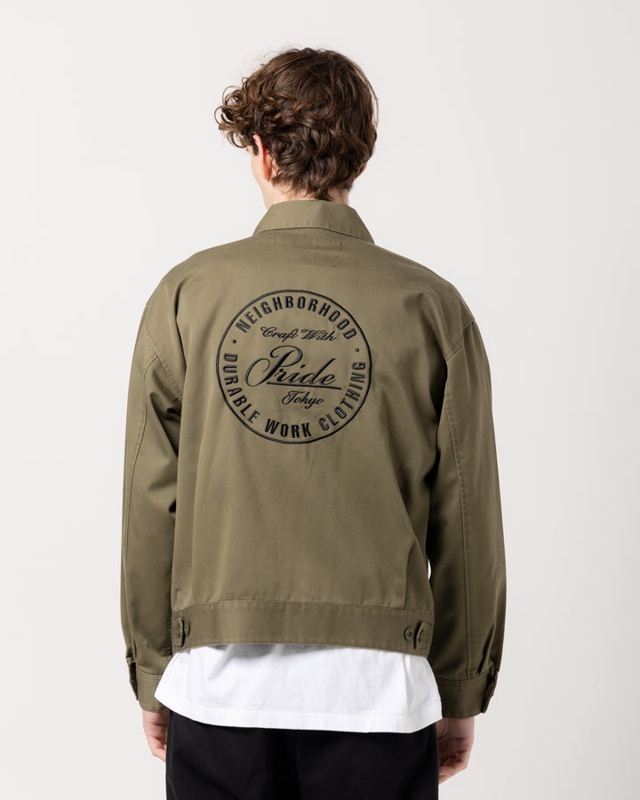 NH. X Dickies. Zip Work Jacket | Olive Drab