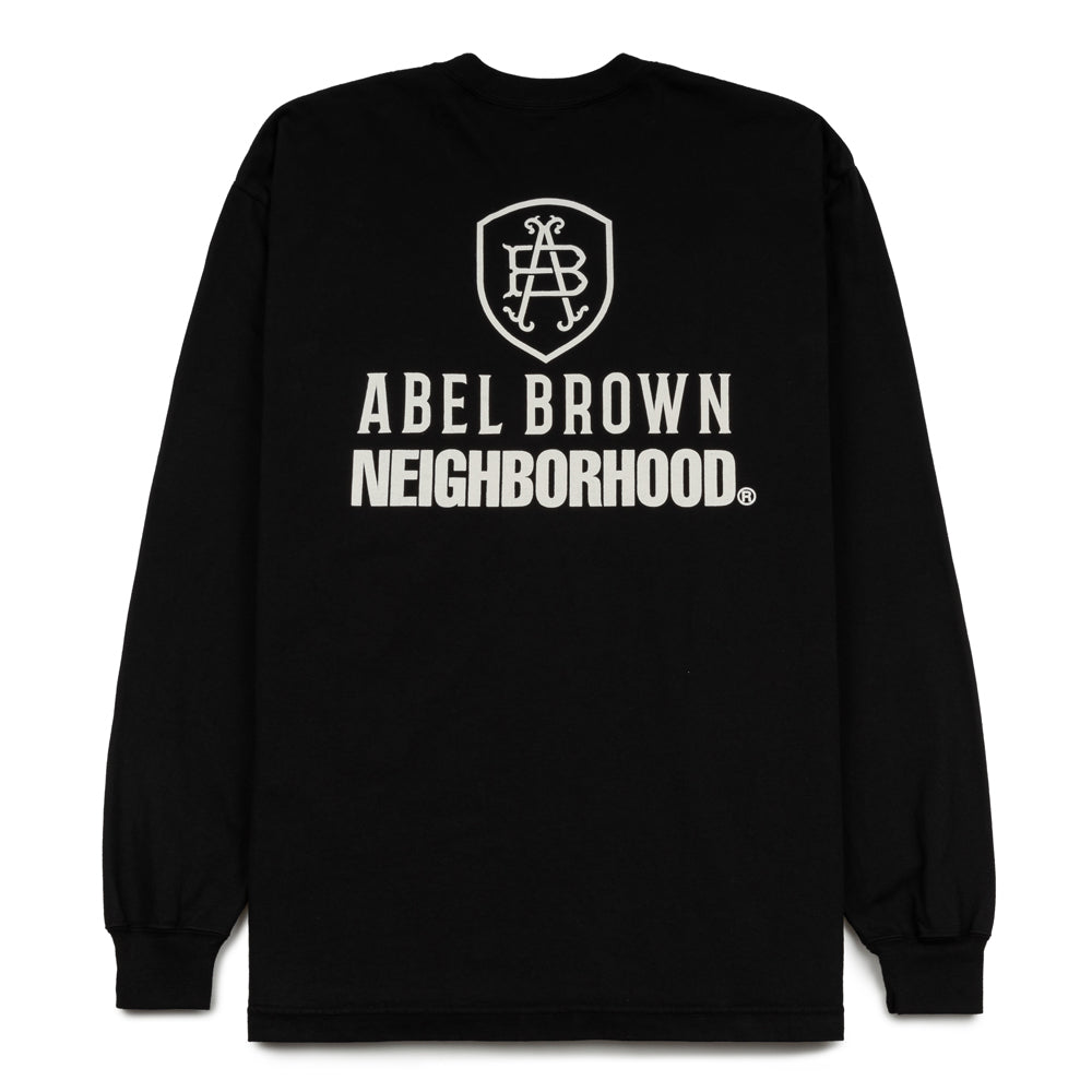 Neighborhood NH. x Abel Brown. LS Tee | Black – CROSSOVER