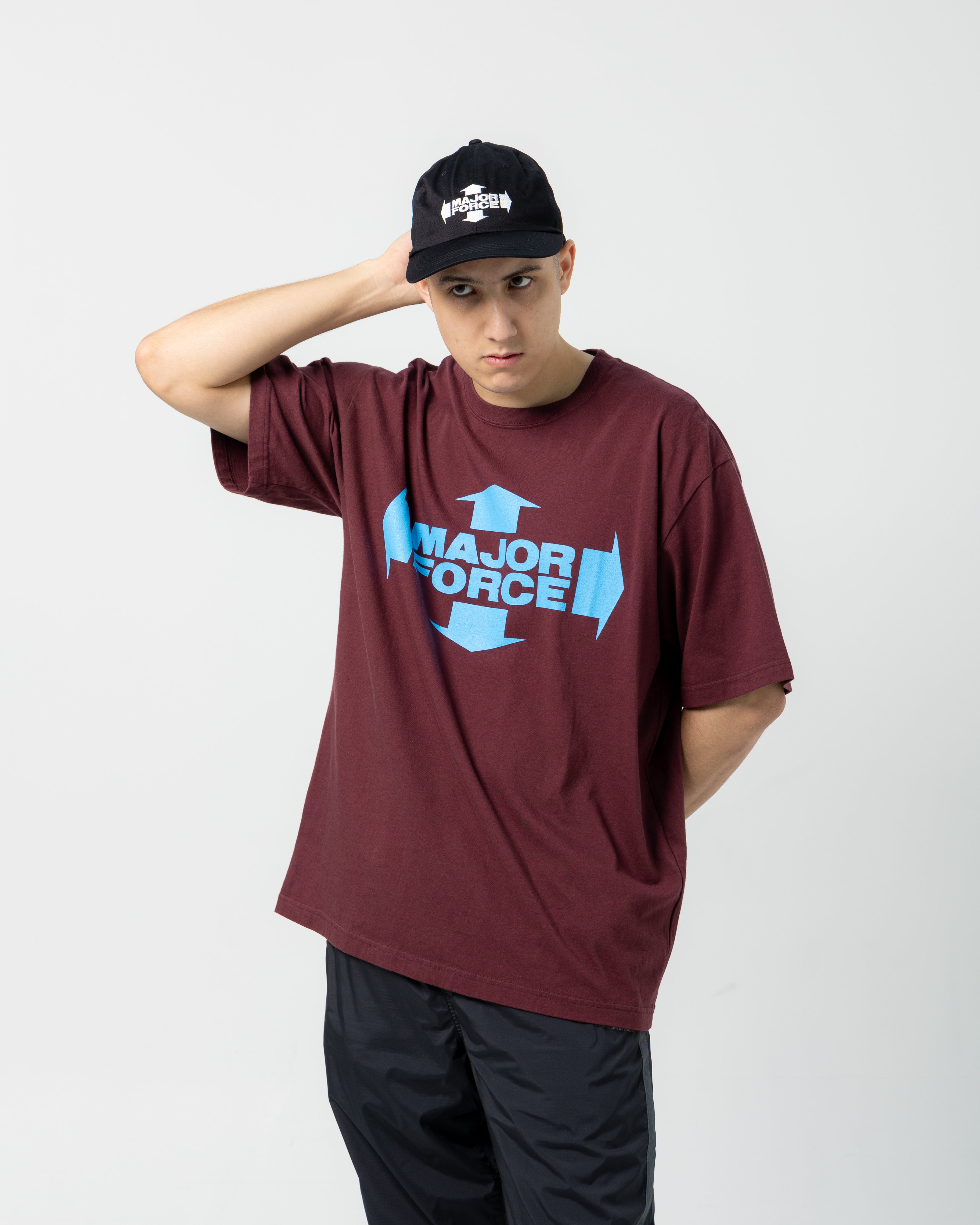 Neighborhood NH. x Major Force. Tee | Burgundy