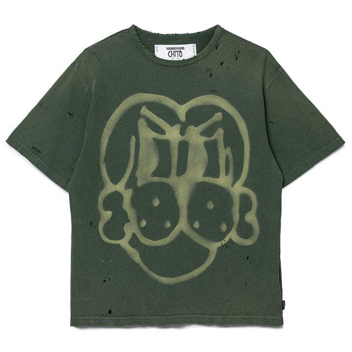 NH x Chito . Savage Crewneck Tee | Olive Drab