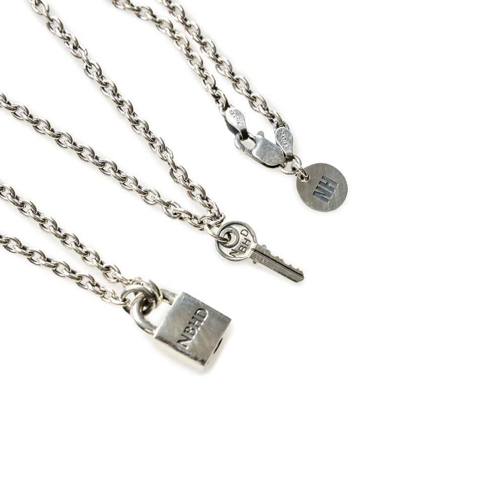 Padlock Necklace | Silver