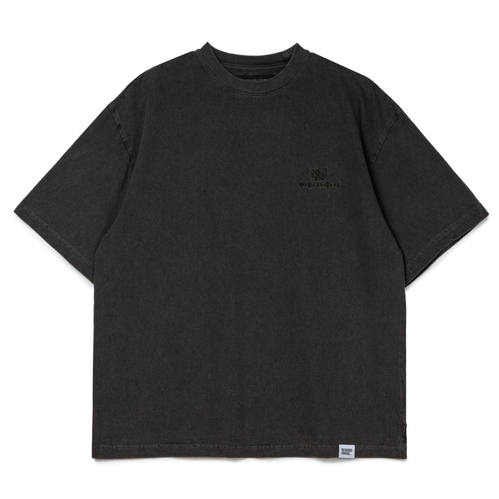 Pigment Dyed Crewneck Tee | Black