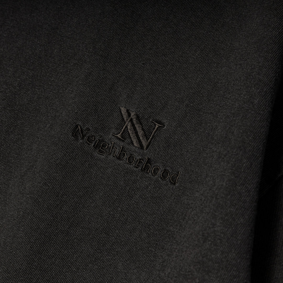 Pigment Dyed Crewneck Tee | Black