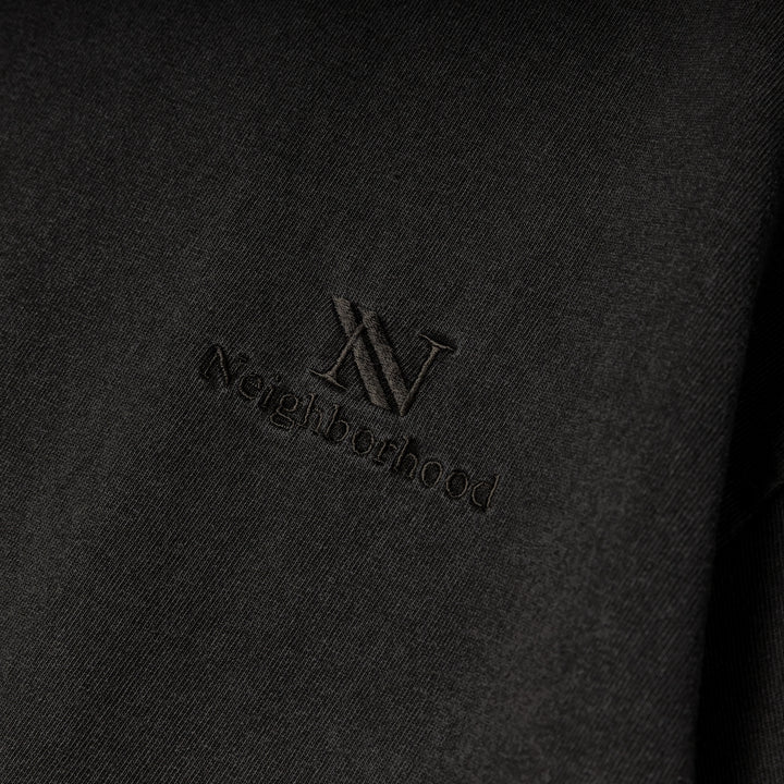 Pigment Dyed Crewneck Tee | Black