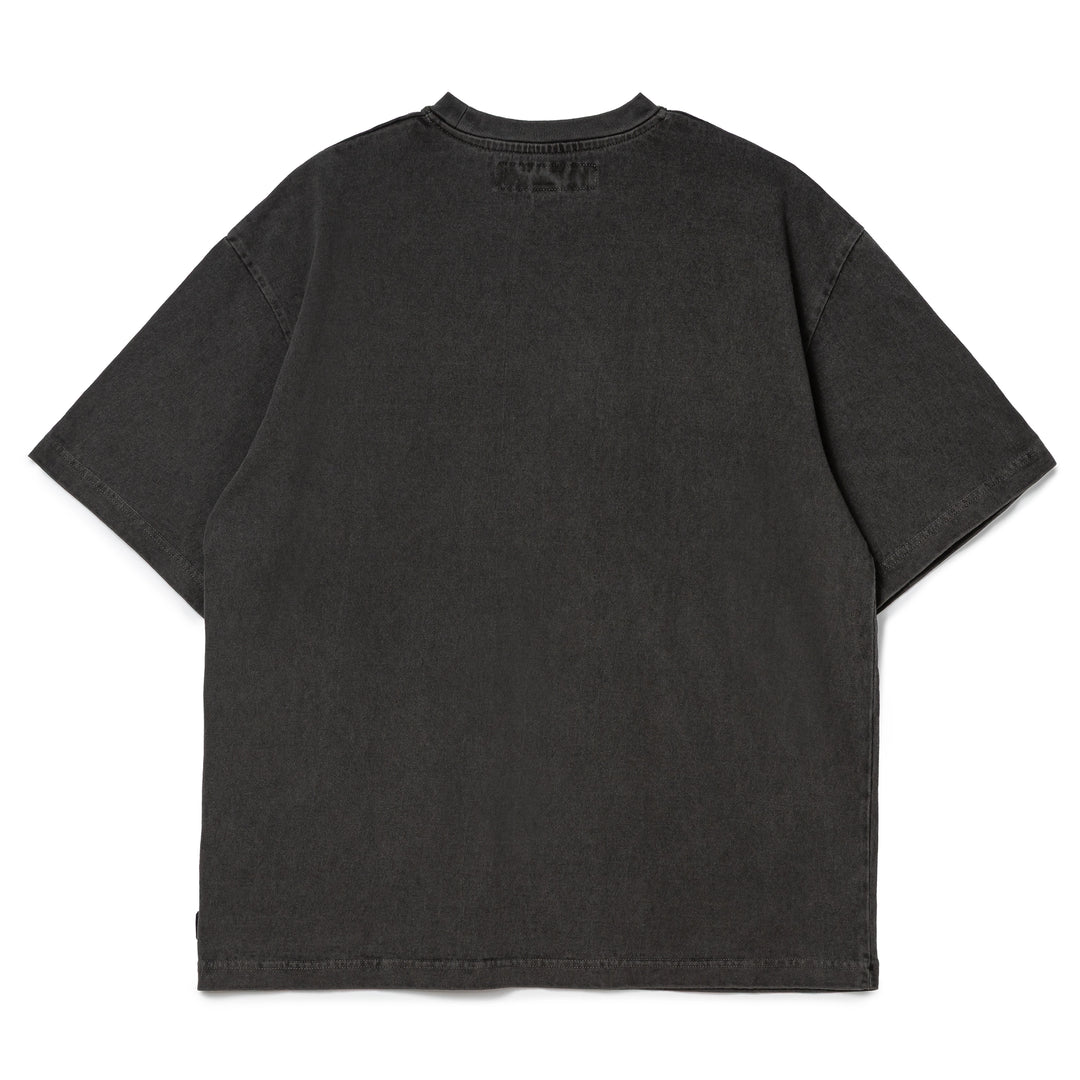 Pigment Dyed Crewneck Tee | Black